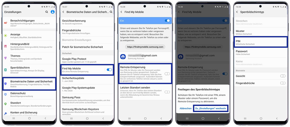 PIN/Passwort vergessen? – Smartphone entsperren | Samsung Deutschland