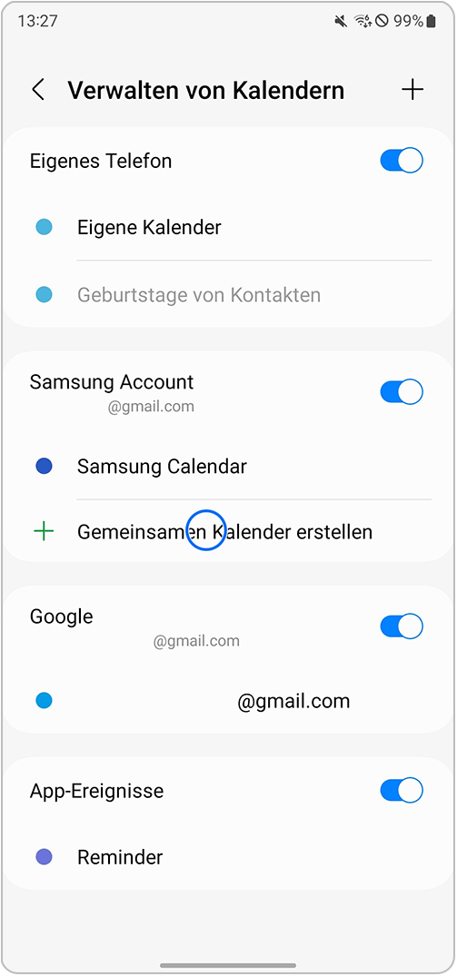 Wie verwende ich die Kalender App? Samsung DE