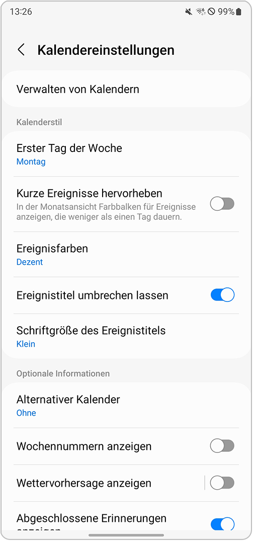 Wie verwende ich die Kalender App? Samsung DE