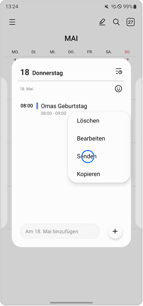 Wie verwende ich die Kalender App? Samsung DE