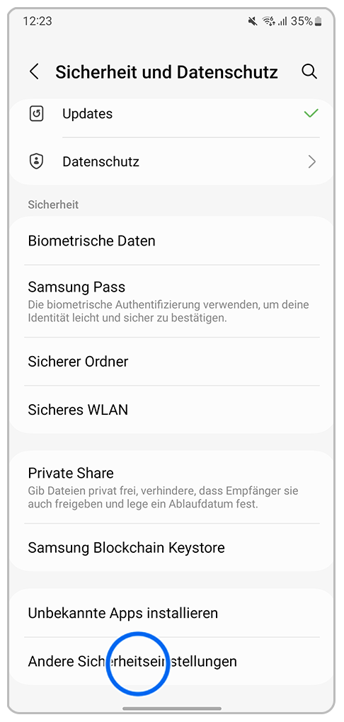 SIMPIN Abfrage bei HandyStart deaktivieren Samsung DE