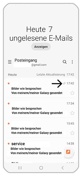 Galaxy Smartphone: E-Mail App verwenden | Samsung DE