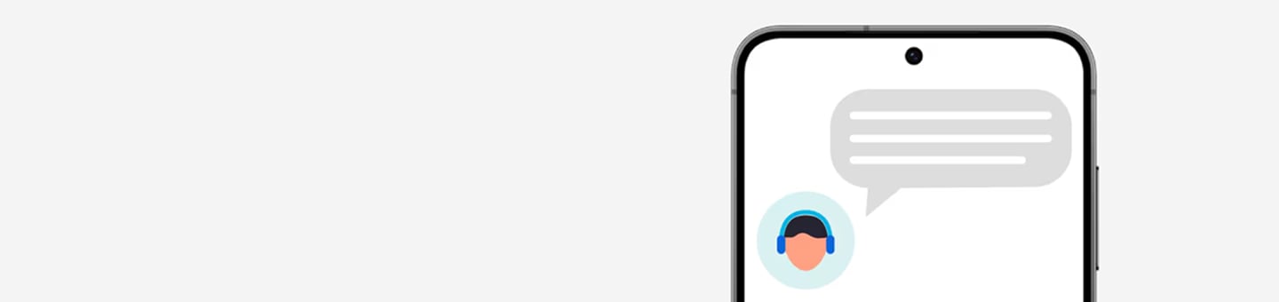 Nahaufnahme eines Smartphone Displays mit einer Darstellung eines Chats mit einem Experten.