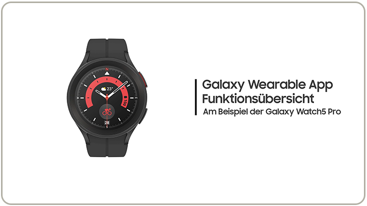 Galaxy Watch5 Wearable App Funktionen Samsung DE