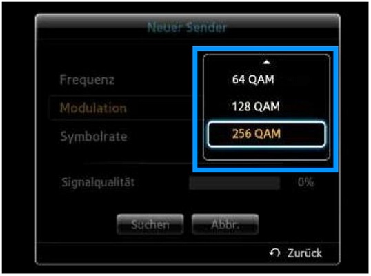 Wie starte ich einen manuellen Sendersuchlauf beim Smart TV der Serie C, E und F? | Samsung DE