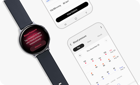 Galaxy watch blood pressure app hot sale