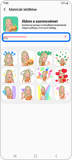 Az AR Emoji Stickers használata Samsung Magyarország