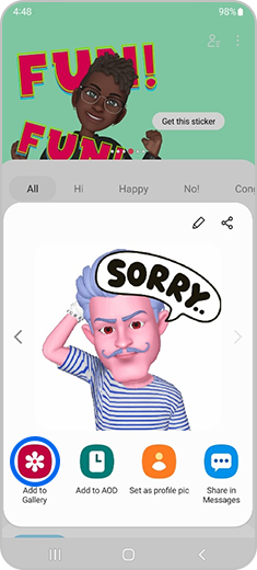 How to use AR Emoji Sticker Samsung India