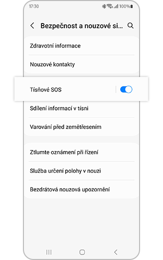 Jak vypnout tísňové volání Android?