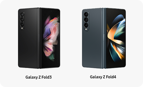 Descripción general del Galaxy Z Fold3 y nuevamente Galaxy Z Fold4