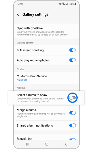 How to select and view only the albums you want to see in Galaxy gallery
