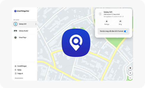 Hva SmartThings Find (Finn min mobil) er | Samsung Norge