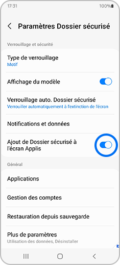 Qu’est-ce que le dossier sécurisé et comment l’utiliser ? | Samsung CH_FR