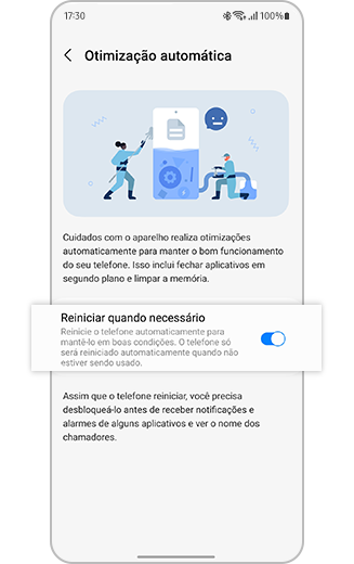 Como otimizar automaticamente o dispositivo Galaxy | Samsung BR