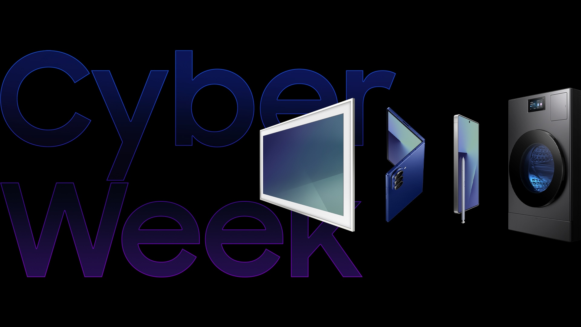 Vista frontal de un dispositivo Galaxy Tab S11 Ultra colocado horizontalmente y ligeramente inclinado con un fondo de pantalla brillante en la pantalla. Detrás del dispositivo, otro Galaxy Tab S11 Ultra muestra la parte trasera con la cámara y el logotipo de Samsung visibles. Un S Pen en posición horizontal delante de los dispositivos. El texto dice Galaxy Tab S11 Ultra, Galaxy AI.