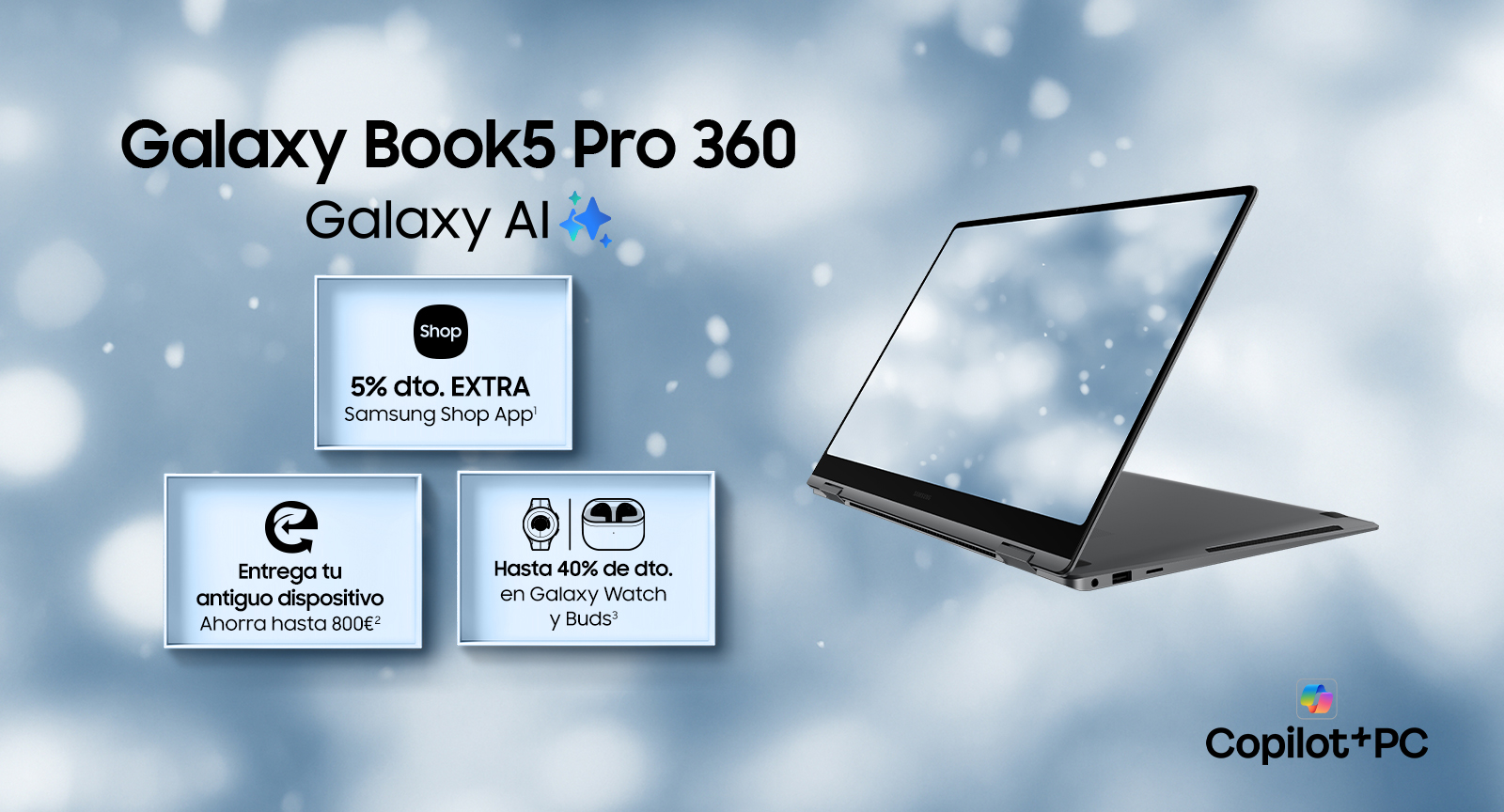 Galaxy Book5 Pro 360 y Book5 360