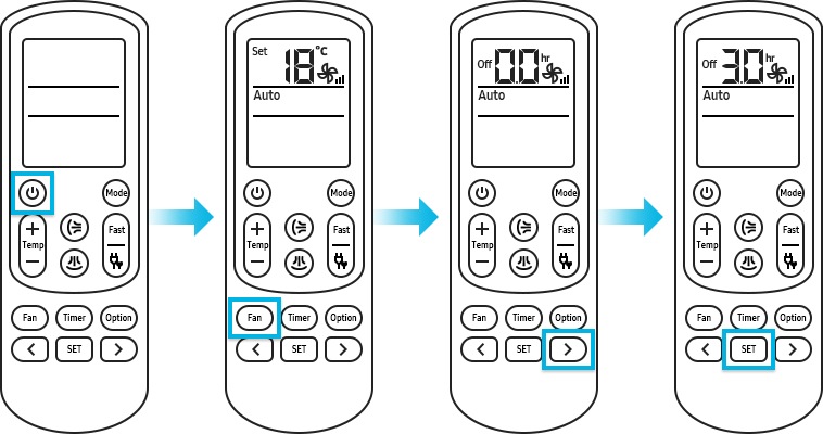 Activar la función de programar encendido / apagado