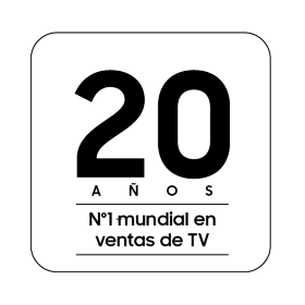 Un logotipo reza «19 años siendo la primera marca mundial de televisión».