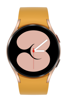 Se muestra una vista frontal de una combinación seleccionada de Watch4