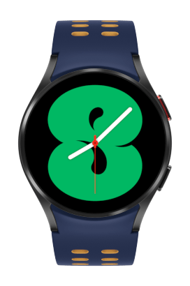 Se muestra una vista frontal de una combinación seleccionada de Watch4