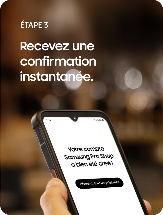 Receive instant confirmation.