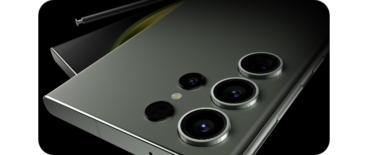 Een close -Up op camera's van de Samsung Galaxy S23 Ultra