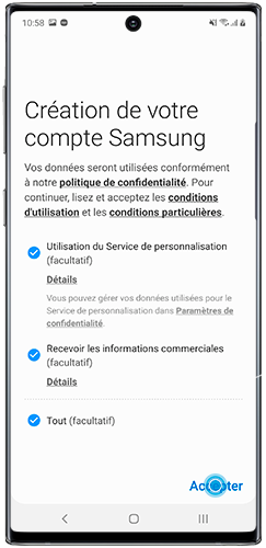 comment changer le mail de son compte samsung