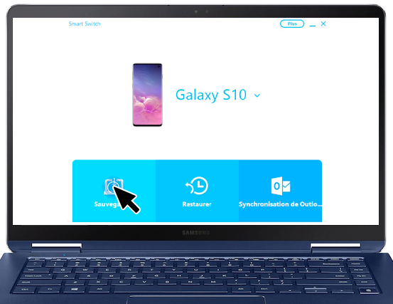 Lancez la sauvegarde avec Smart Switch
