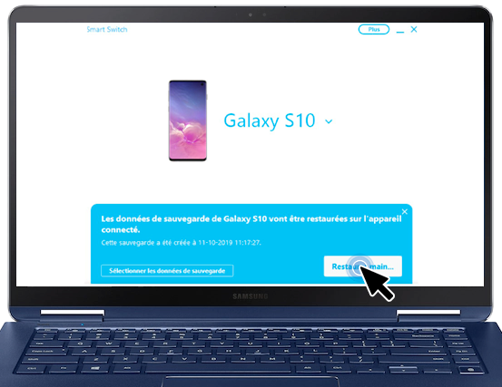 Restaurez les données avec Smart Switch