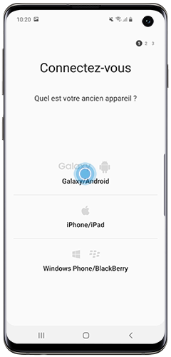 Choisissez le système opérationnel de votre ancien appareil