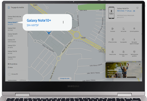 comment localiser mon samsung s24 ultra