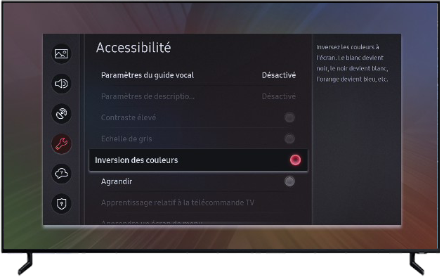 comment regler les couleurs de ma tv samsung