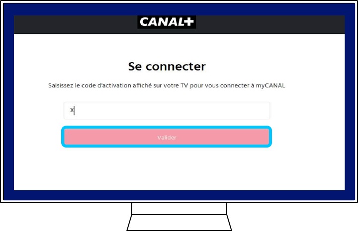 Az aktiválási kód bejegyzése a Canal+ csatlakoztatásához a Samsung TV -n