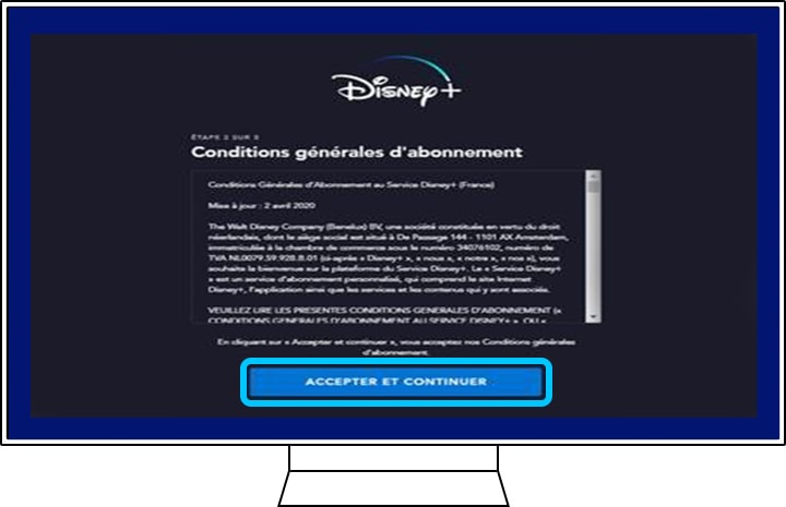 A Disney+ fiók létrehozásának általános feltételeinek áttekintése a Samsung TV -n