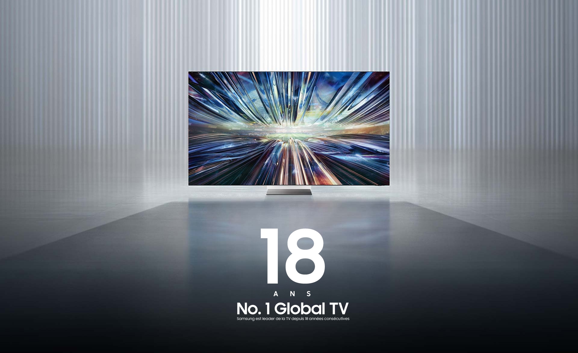 Présentation d’un téléviseur de la nouvelle ère téléviseurs Samsung 2024