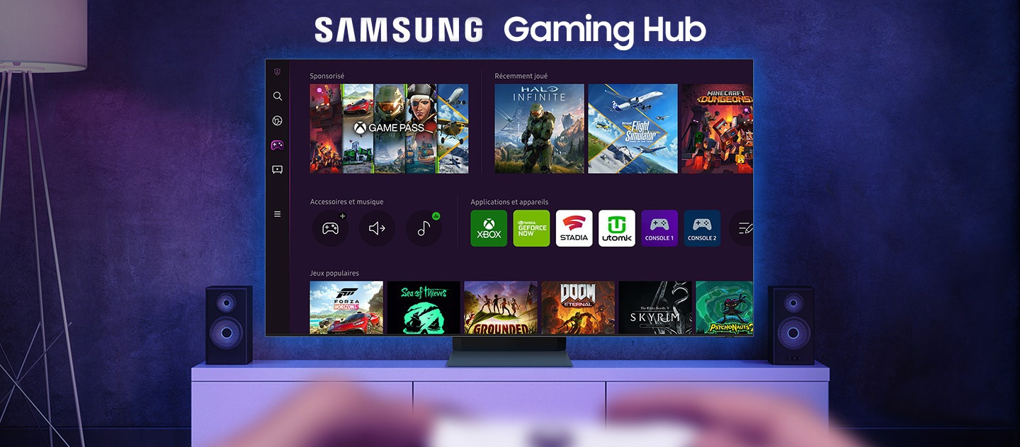 Gaming Hub Samsung tout votre univers gaming en un seul endroit