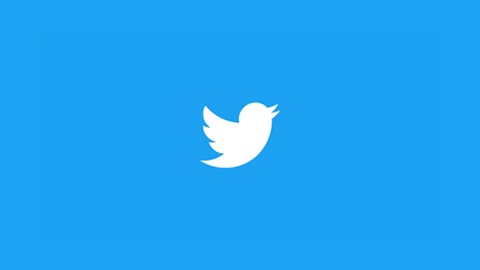 A logo image of Twitter.