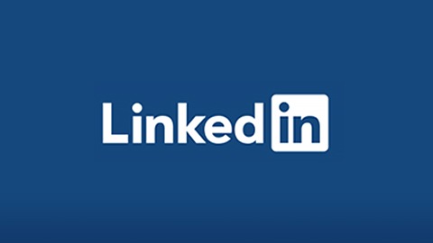 A logo image of Linked in.