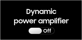 Dynamic power amplifier on/off