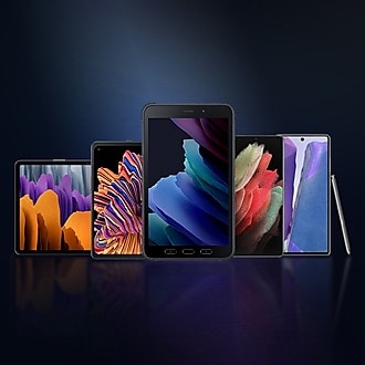 Lineup of Galaxy smartphones and tablets