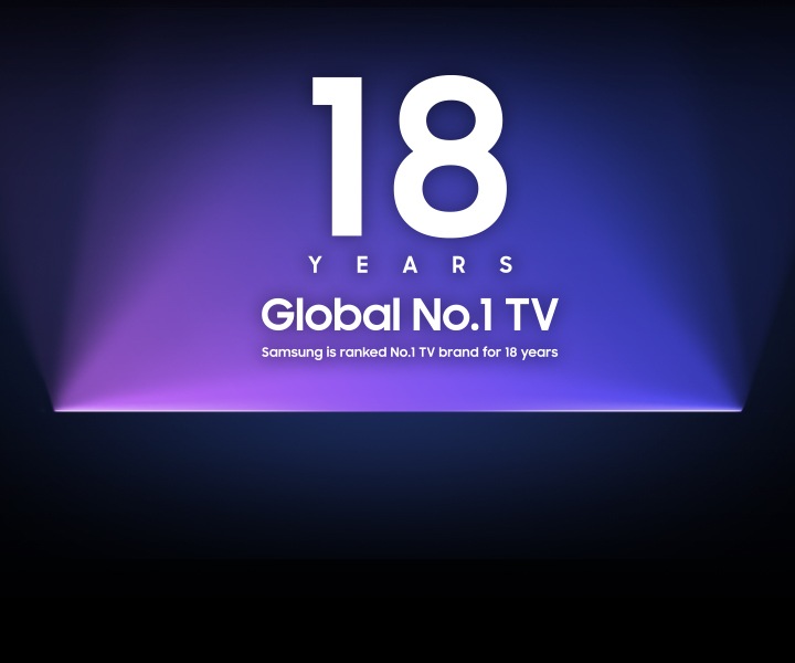Televizori numër 1 në botë për 18 VITE. Samsung është renditur marka numër 1 e televizorëve për 18 vjet.