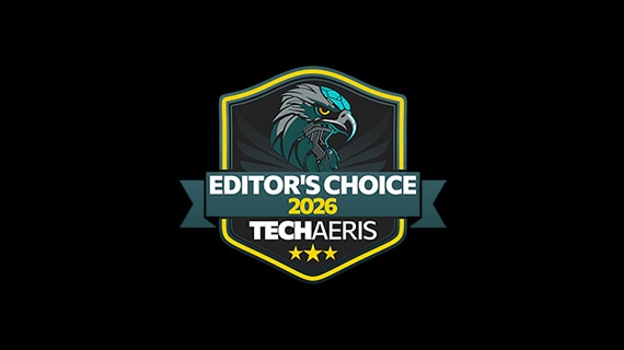Techaeris Editor's Choice 2026 logo, indicating that the Samsung OLED S95H (EU S99H) received the Techaeris Editor's Choice 2026 award.