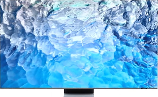 Cận cảnh mặt chính diện màn hình Neo QLED 8K (Tivi Qled Samsung thế hệ mới) nổi bật nhờ công nghệ Quantum Matrix, thiết kế Infinity One Design & Infinity Screen