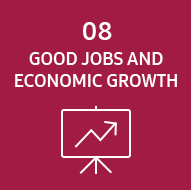 Imagen representativa del ODS Trabajo decente y crecimiento económico.