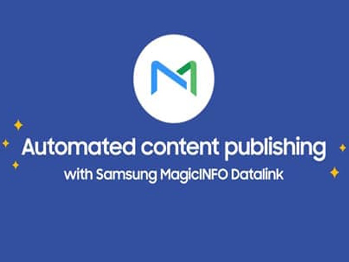 Samsung MagicINFO™ Datalink: Динамическая публикация контента