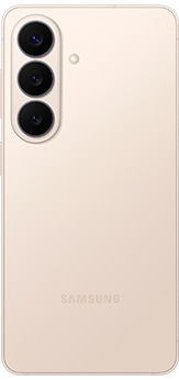 Galaxy S26 σε Pink Gold, όπως φαίνεται από πίσω.