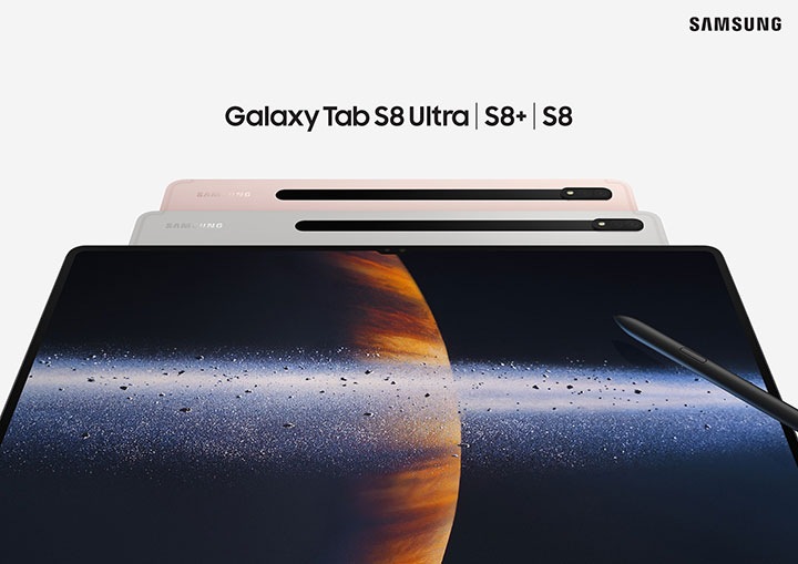 Galaxy Tab S8系列打破界限： 帶來目前最大、最出色、最實用的Galaxy