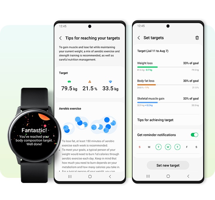 samsung health sync with galaxy watch