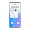 A Galaxy smartphone GUI shows an incoming call from Christina Adams along with the SmartThings pop-up that lets you mute certain or all devices. Samsung TV in the kitchen is muted and Samsung Jet Bot AI in the living room is paused.
