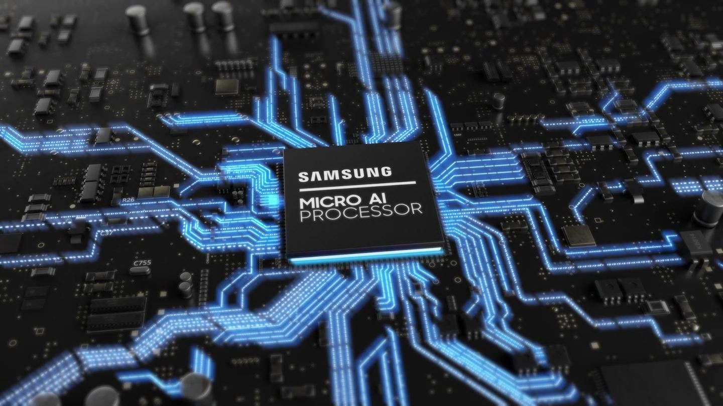 The Samsung Micro AI Processor is installed and the resolution of the picture is increased and it is changed to a clear image.